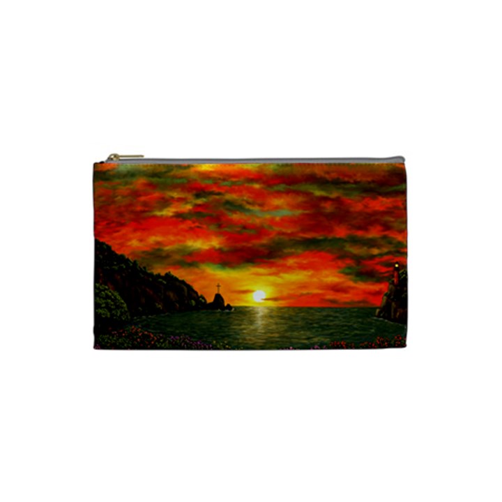 Alyssa s Sunset by Ave Hurley ArtRevu - Cosmetic Bag (Small)