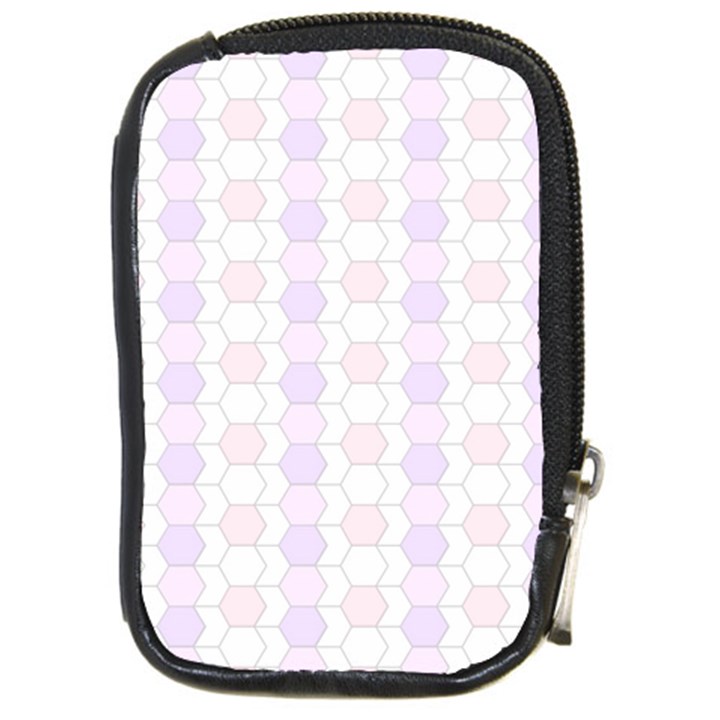Allover Graphic Soft Pink Compact Camera Leather Case