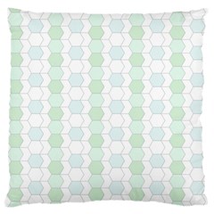 Allover Graphic Soft Aqua Large Cushion Case (two Sided)  by ImpressiveMoments