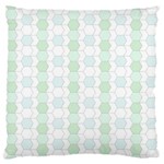 Allover Graphic Soft Aqua Large Cushion Case (Two Sided) 
