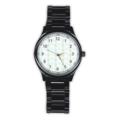 Allover Graphic Soft Aqua Sport Metal Watch (black) by ImpressiveMoments