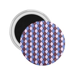 Allover Graphic Blue Brown 2 25  Button Magnet by ImpressiveMoments