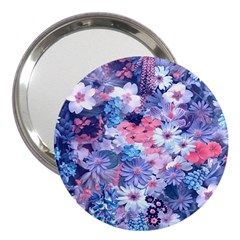 Spring Flowers Blue 3  Handbag Mirror by ImpressiveMoments