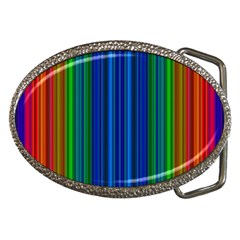 Strips Belt Buckle (oval)