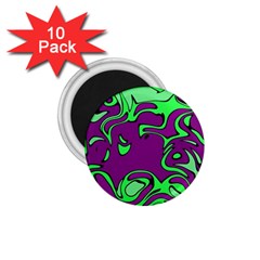 Abstract 1 75  Button Magnet (10 Pack)