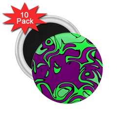 Abstract 2 25  Button Magnet (10 Pack)