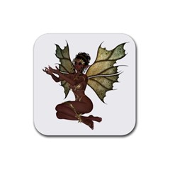 Faerie Nymph Fairy With Outreaching Hands Drink Coaster (square) by goldenjackal