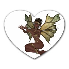 Faerie Nymph Fairy With Outreaching Hands Mouse Pad (heart) by goldenjackal