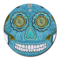 Skull 8  Mouse Pad (round)