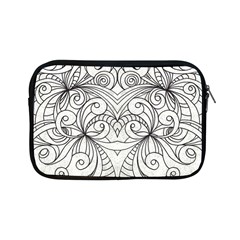 Drawing Floral Doodle 1 Apple Ipad Mini Zippered Sleeve by MedusArt