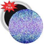 Glitter2 3  Button Magnet (10 pack)