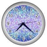 Glitter2 Wall Clock (Silver)
