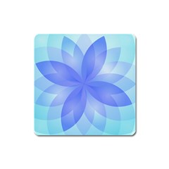 Abstract Lotus Flower 1 Magnet (square) by MedusArt