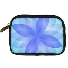 Abstract Lotus Flower 1 Digital Camera Leather Case by MedusArt