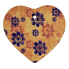 Funky Floral Art Heart Ornament by Colorfulart23