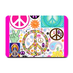 Peace Collage Small Door Mat by StuffOrSomething