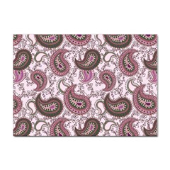 Paisley In Pink A4 Sticker 100 Pack