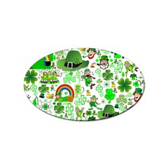 St Patrick s Day Collage Sticker (oval) by StuffOrSomething