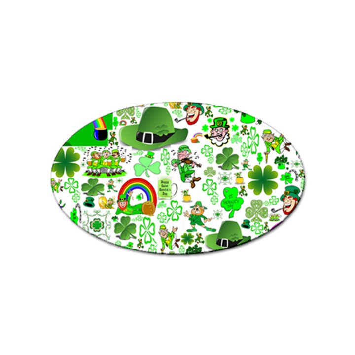 St Patrick s Day Collage Sticker 100 Pack (Oval)