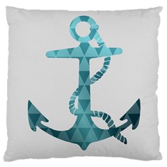 Chevron Anchor Large Cushion Case (two Sided)  by LoveModa