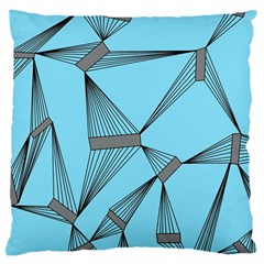 Lines Large Cushion Case (two Sided)  by LoveModa