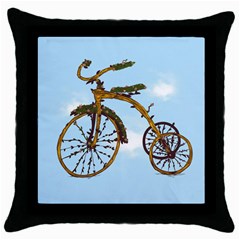 Treecycle Black Throw Pillow Case by Contest1753604