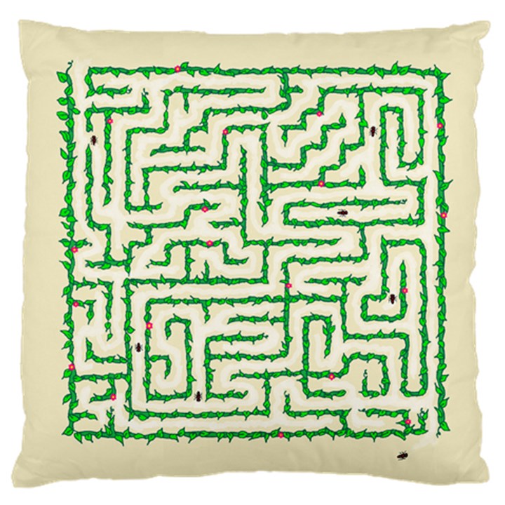A-maze... Large Cushion Case (Two Sided) 