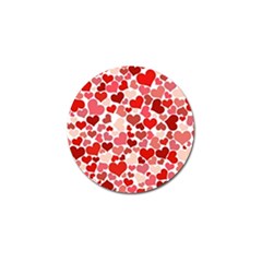  Pretty Hearts  Golf Ball Marker 4 Pack by Colorfulart23