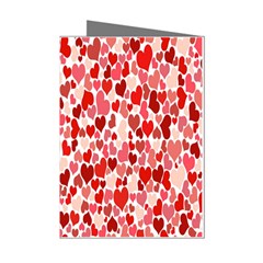  Pretty Hearts  Mini Greeting Card (8 Pack) by Colorfulart23