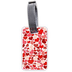  Pretty Hearts  Luggage Tag (two Sides) by Colorfulart23