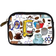 Just Bring Me Coffee Digital Camera Leather Case by StuffOrSomething