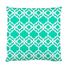 Lattice Stars In Teal Cushion Case (two Sided) 