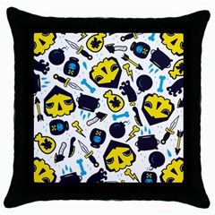 Assassins Pattern Black Throw Pillow Case by Contest1853704
