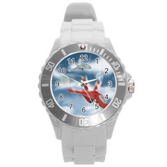 America Jet Fighter Air Force Plastic Sport Watch (large) by NickGreenaway