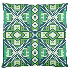 Green Pattern Large Cushion Case (two Sided)  by LoveModa