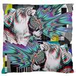 Lioness Glitch Large Cushion Case (Single Sided)  Front