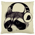 Raccoon Large Cushion Case (Single Sided) 