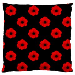 Poppies Large Cushion Case (single Sided)  by Contest1879409