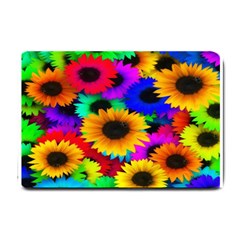 Colorful Sunflowers Small Door Mat by StuffOrSomething