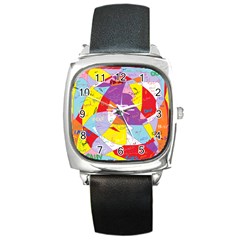 Ain t One Pain Square Leather Watch