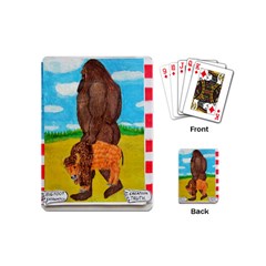 Big Foot,bison U,s,a, Flag Playing Cards (mini) by creationtruth