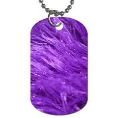 Purple Tresses Dog Tag (two-sided)  by FunWithFibro