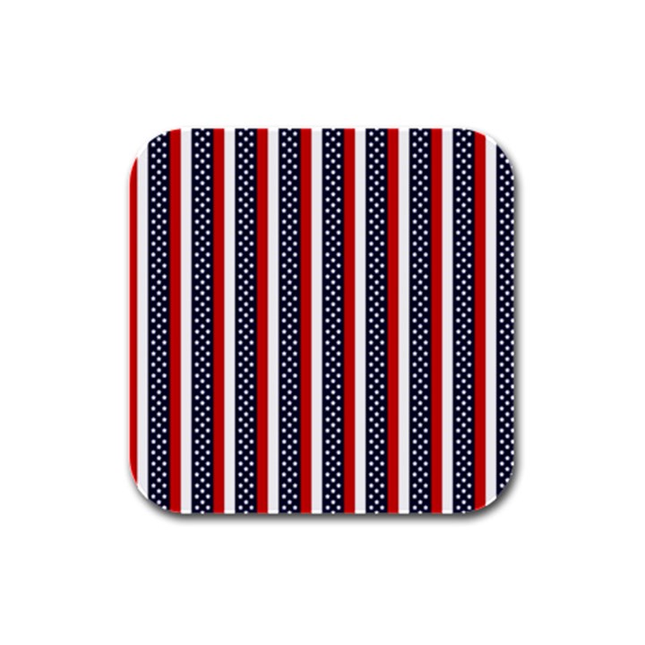 Patriot Stripes Drink Coasters 4 Pack (Square)