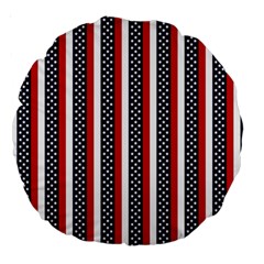 Patriot Stripes 18  Premium Round Cushion  by StuffOrSomething