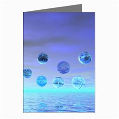 Moonlight Wonder, Abstract Journey To The Unknown Greeting Card (8 Pack) by DianeClancy