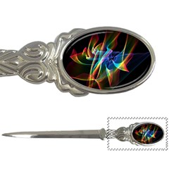 Aurora Ribbons, Abstract Rainbow Veils  Letter Opener by DianeClancy