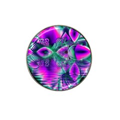  Teal Violet Crystal Palace, Abstract Cosmic Heart Golf Ball Marker 10 Pack (for Hat Clip) by DianeClancy