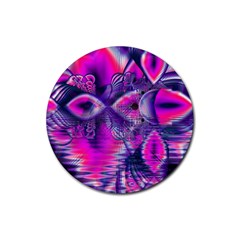 Rose Crystal Palace, Abstract Love Dream  Drink Coaster (round) by DianeClancy