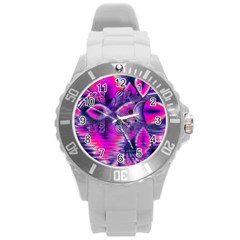 Rose Crystal Palace, Abstract Love Dream  Plastic Sport Watch (large) by DianeClancy