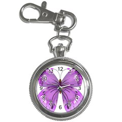 Purple Awareness Butterfly Key Chain Watch by FunWithFibro